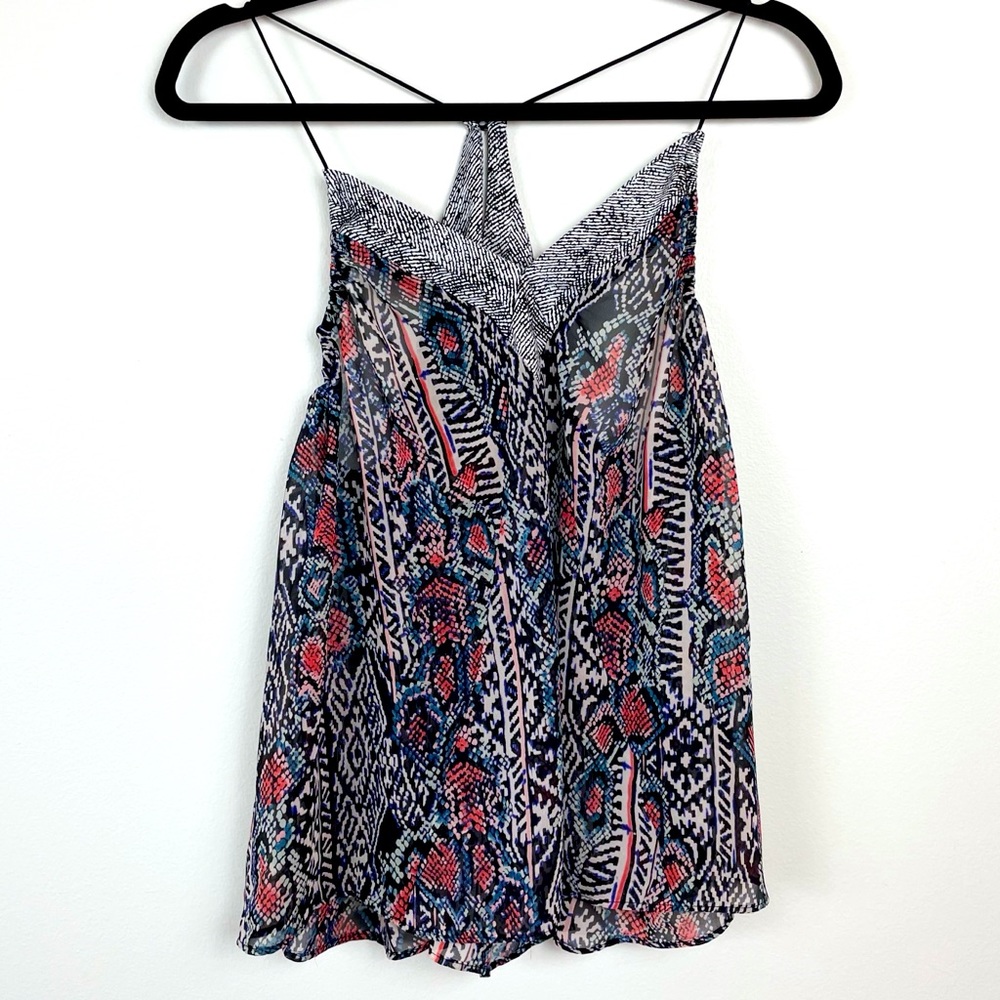 Sheer chiffon tank